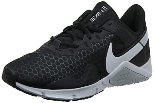 Nike Wmns Legend Essential 2, Zapatos de Entrenamiento Mujer, Black/White-Pure Platinum, 38 EU