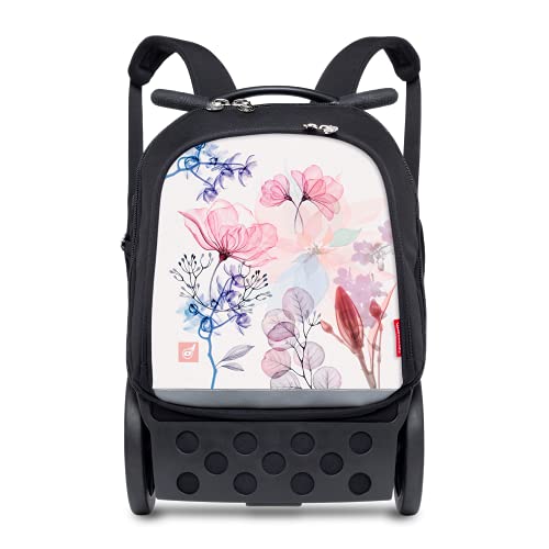 Nikidom - Mochila Niño - Roller Up XL Aquarella - 53 x 38 x 23 Cm - Mochila Resistente - Unisex - Mochila con Ruedas Base Reforzada - Mochila Escolar Niño - Incluye Correas