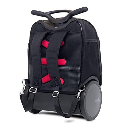 Nikidom Roller - Mochila Escolar con Ruedas - Modelo Roller Up Goal - 52x32,5x21 cm - 2 Compartimentos de Gran Capacidad - Incluye Correas Almacenables y Base Reforzada