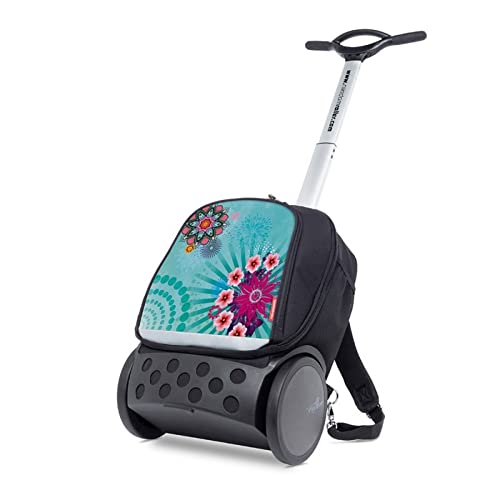 Nikidom Roller - Mochila Escolar con Ruedas - Modelo Roller Up XL Oceania - 53x38x23 cm - 2 Compartimentos de Gran Capacidad - Incluye Correas Almacenables y Base Reforzada