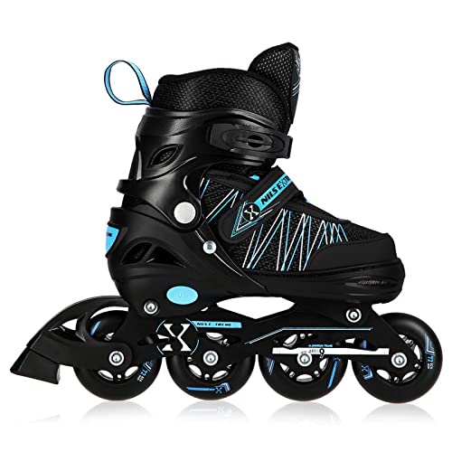 Nils Extreme SMJ Sport - Patines en línea para niños 2 en 1 (ajustables, ABEC9 NH11912), color azul