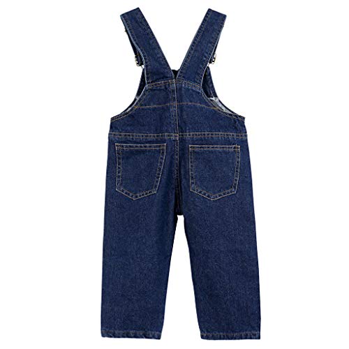 Niños Bebé Pantalones de Peto Vaqueros Overalls Pantalón Largo Ajustable 4-5 Años