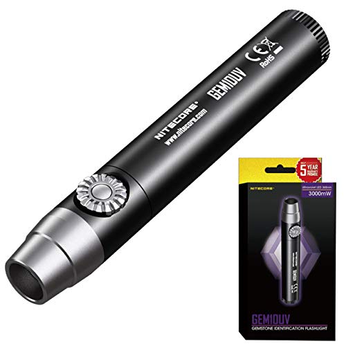 Nitecore gem10uv-800 lumens lámpara espeleología Unisex, Negra