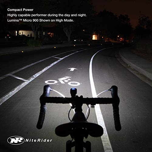 NiteRider LUZ Delantera Nite Rider LUMINIA Micro, Adultos Unisex, Negro, 900 lumens Front