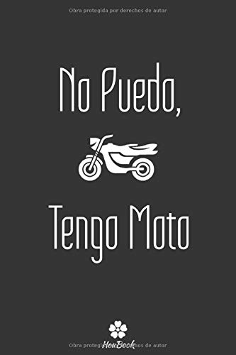 No Puedo, Tengo Moto: Portátil original y divertido para entusiastas de la motocicleta.