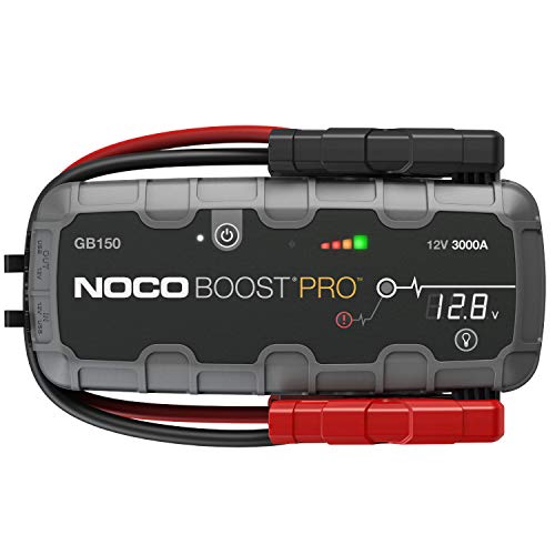 NOCO Boost Pro GB150, Arrancador de Batería UltraSafe 3000A 12V, Cargador de Booster Profesional y Cables de Arranque de Coche por Gasolina de hasta 9 Litros y Motores de Diésel de hasta 7 Litros