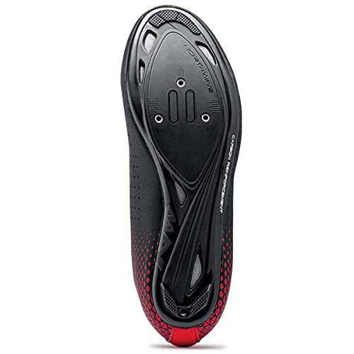 Northwave Core Plus 2 - Zapatillas de ciclismo (talla 46), color negro y rojo