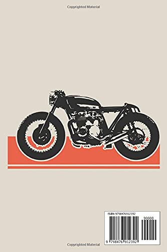 Notebook - Motorcycle Biker Motocross Motorbike Rider Notebook, Four wheels move the body: Notebook Blank Lined Ruled 6x9 114 Pages