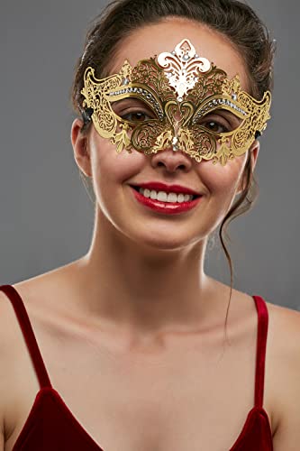 Nothing Shop Máscara metálica para carnaval, diseño veneciano