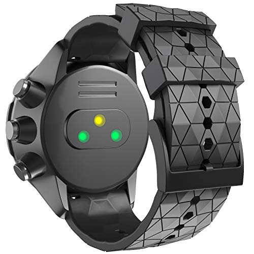 NotoCity Compatible con Correa Suunto 9 Spartan/Titanium/Smart Watch GPS/Suunto Spartan Sport Wrist HR (Negro)