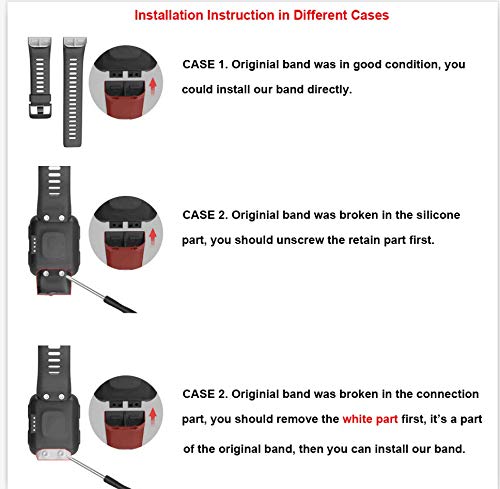 NotoCity Correa para Garmin Forerunner 35, Banda de Reemplazo de Silicona, Correa de Reloj Compatible con Garmin Forerunner 35, Colores múltiples