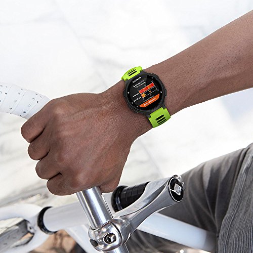 NotoCity Correa para Garmin Forerunner 735XT/ Forerunner 235/220/230/620/630, Banda de Reemplazo de Silicona, Correa de Reloj Compatible con Garmin Forerunner 735XT, Colores múltiples (Negro+Verde)