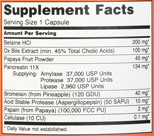 NOW Foods Super Enzymes, 180 Capsules