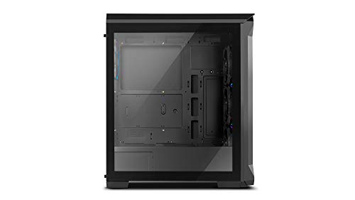 Nox Hummer Quantum -NXHUMMERQUANTUM- Caja ARGB ATX-Micro ATX-ITX, 4 ventiladores ARGB 120mm preinstalados, cristal templado, espacio para hasta 6 ventiladores, USB 3.0, color negro