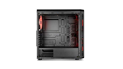 Nox Hummer TGM -NXHUMMERTGM- Caja ARGB ATX - Micro ATX-ITX, 4 ventiladores ARGB 120mm preinstalados, cristal templado, espacio para hasta 6 ventiladores, USB 3.0, color negro