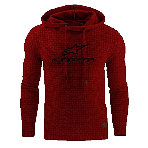 NP ALPINESTAR Hombres Sudaderas Slim Capucha Abrigo Sportwear Streetwear Casual