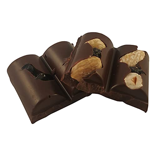 Nueces de chocolate | Arándanos cubiertos de chocolate | Nestlé L'Atelier Blueberries Almonds & Hazelnuts Dark Chocolate | Almendra Dark Chocolate | 5.99 onza de peso total | 170 gramos Total