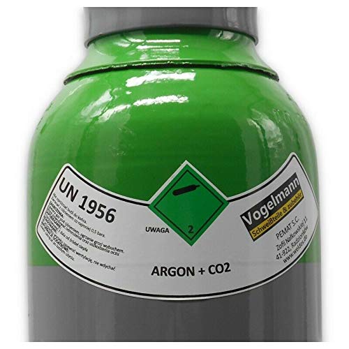 Nueva botella de gas llena 8 litros de Argón/CO2 150bar 10 años de legalización MIG MAG Gas para de soldadura