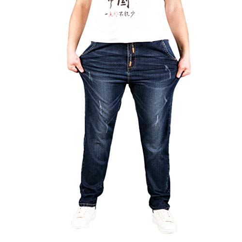 NUSGEAR VPASS Pantalones Vaqueros para Hombre, Pantalones Hombre Tallas Grandes Pantalones Casuales Moda Jeans Sueltos Ocasionales Elásticos Pantalon Fitness Pants Largos Pantalones Ropa de Hombre