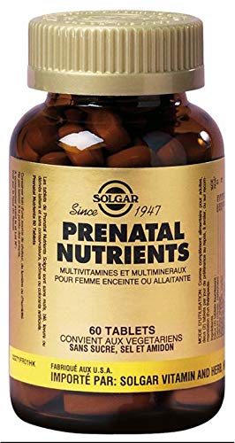 Nutrientes Prenatales 60 comprimidos de Solgar