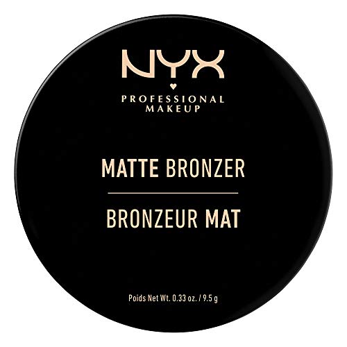 NYX Professional Makeup - Polvos Bronceadores Compactos Matte Bronzer, Fórmula vegana con Acabado Mate - Tono Medium