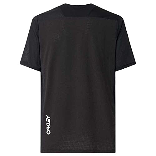 Oakley Cascade Trail MTB - Camisas de ciclismo de manga corta para hombre - Blackout/Medium