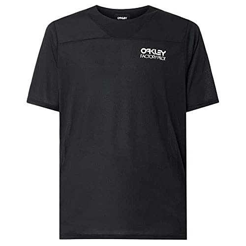 Oakley Cascade Trail MTB - Camisas de ciclismo de manga corta para hombre - Blackout/Medium