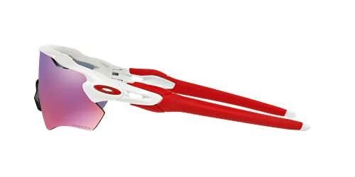 Oakley OO9208 Radar Ev Path Sunglasses+Vision Group Accesorios Bundle, Blanco pulido/Prizm Road (920805),