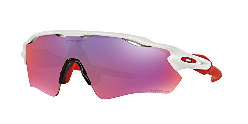 Oakley OO9208 Radar Ev Path Sunglasses+Vision Group Accesorios Bundle, Blanco pulido/Prizm Road (920805),