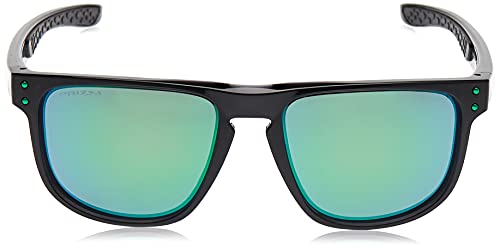 Oakley R 937703 Holbrook Gafas de Sol, Negro (Black Ink)/Verde (Prizm Jade), 55 para Hombre