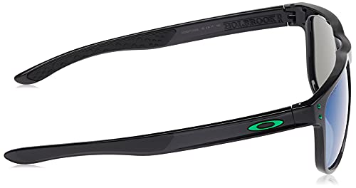 Oakley R 937703 Holbrook Gafas de Sol, Negro (Black Ink)/Verde (Prizm Jade), 55 para Hombre