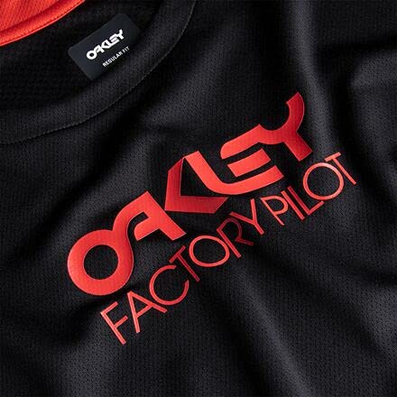 Oakley Switchback Trail MTB - Camisas de ciclismo de manga larga para hombre, color negro