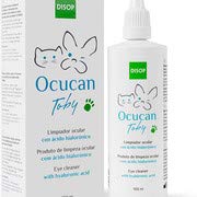 Ocucan Limpiador Ocular con Ácido Hialurónico para Perros y Gatos. Limpia e Hidrata los Ojos y Elimina Legañas o Suciedad y Previene Manchas Debajo de los Ojos (100 ml)