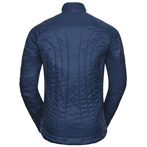 Odlo Chaqueta para hombre con aislamiento Flow Cocoon Zw, Hombre, Chaqueta, 528432, azul oscuro, S