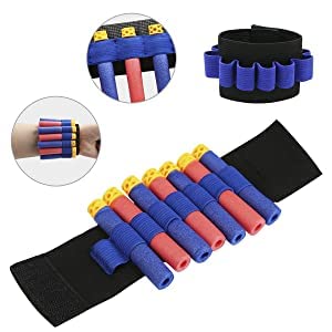 OFUN Táctico para Niños 56pcs, Chaleco Táctico para Pistolas Nerf N-Strike Elite + 50 Dardos + 1 Pañuelos Bandanas + 1 Protección Gafas + 1 Clips de liberación rápida + 1 Pulsera + 1 Bolsa de Dardos