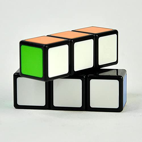 OJIN MO Fang GE 1x2x3 Cube Puzzle One Layer 1x2x3 Black Puzzle Cube Smooth Cube Turning Cube Toy para Principiantes (1x2x3)