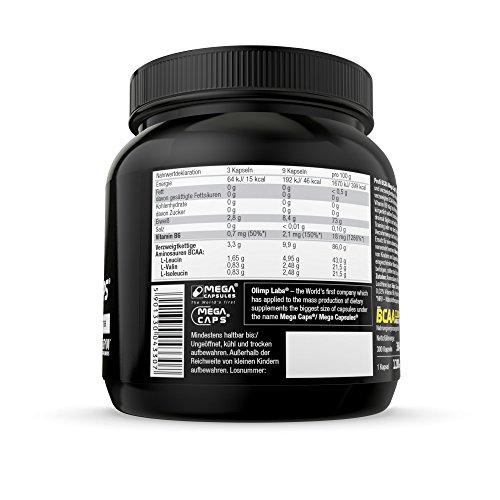 Olimp Sport Nutrition BCAA Mega Cápsulas - 300 unidades