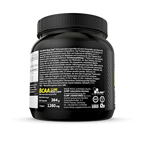 Olimp Sport Nutrition BCAA Mega Cápsulas - 300 unidades