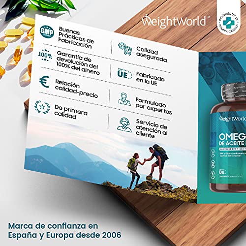 Omega 3 Cápsulas de Alta Dosis 2000mg, Aceite de Pescado Puro 240 Cápsulas - 660 mg de EPA + 440 mg DHA, Suministro de 4 Meses de Perlas Omega 3, Ácidos Grasos Omega 3 EPA y DHA de Alta Absorción