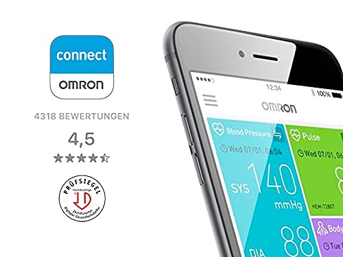 Omron Tensiómetro X4 Smart, monitor para la presión arterial y el control de la hipertensión, compatible con Dispositivos smartphone, aprobado por la protección de consumidores de Stiwa 09/2020