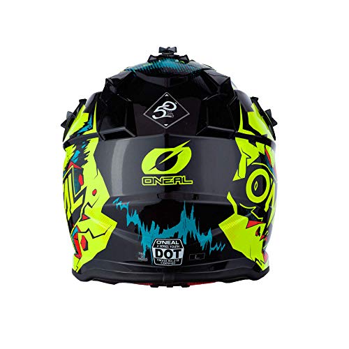 Oneal 2SRS Youth Helmet Villain Neon Yellow S (49/50 cm) Casco, Adultos Unisex