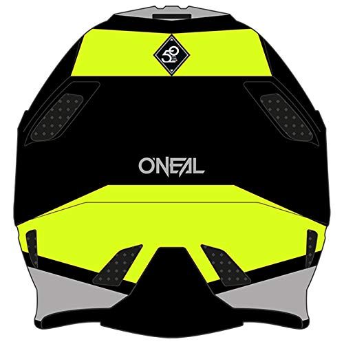 Oneal Blade Polyacrylite Helmet Ace Black/Neon Yellow/Gray XS (53/54) cm Casco Moto MX-Motocross, Adultos Unisex