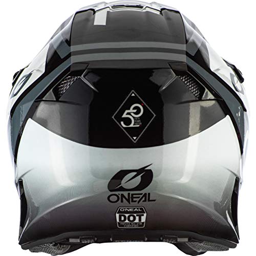 O'NEAL | Casco de Motocicleta | Moto Enduro | 2 Carcasas Exteriores y 2 EPS para Mayor Seguridad Ligera | 10SRS Hyperlite Helmet Core | Adultos | Negro Gris | Talla M