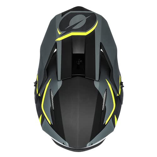 O'Neal | Casco de Motocross | MX Enduro | ABS Shell, Estándar de Seguridad ECE 2205, Óptima ventilación y refrigeración | Voltaje del casco 3SRS | Adultos | Negro Amarillo Neón | Talla L