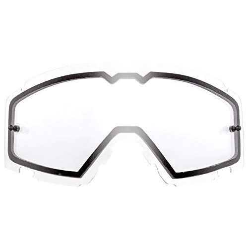 O'Neal | Recambios para gafas de Motocross | Enduro | Lente doble para la máxima transmisión de luz, lente de 1,2 mm de grosor con 100% de protección UV | B-30 | Niños | Transparente | Talla única