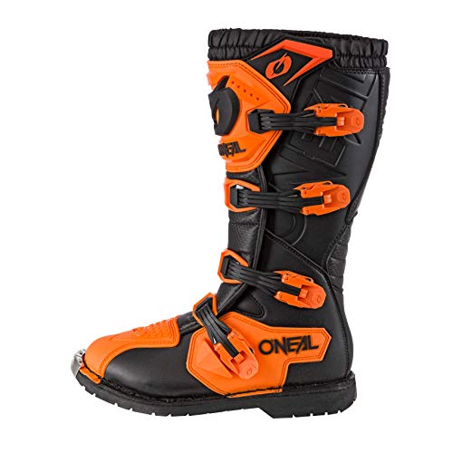 O'Neal Rider Pro Botas DE Motocicleta, Unisex-Adult, Naranja, 44 EU