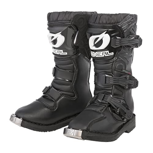 O'NEAL | Suelas de Recambio Botas Motocross | Niños | Enduro MTB BMX | Par de Suelas de Recambio para Bota Juvenil Rider | Kit de Suelas de Recambio para Bota Juvenil Rider Negro | Talla 34-35