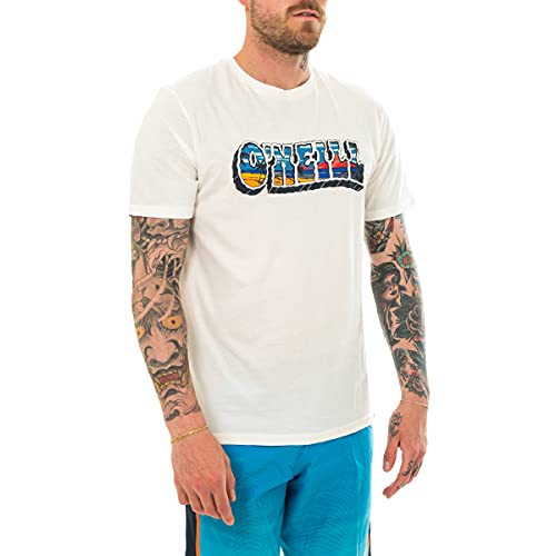 O'Neill Lm Oceans View T-shirt, Camiseta para Hombre, Blanco (1030 Powder White), XS