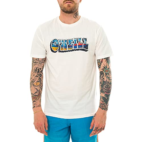 O'Neill Lm Oceans View T-shirt, Camiseta para Hombre, Blanco (1030 Powder White), XS