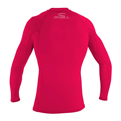 ONEILL WETSUITS O'Neill - Camiseta de Neopreno Infantil, Manga Larga, Cuello Redondo Rosa Rojo sandía Talla:8